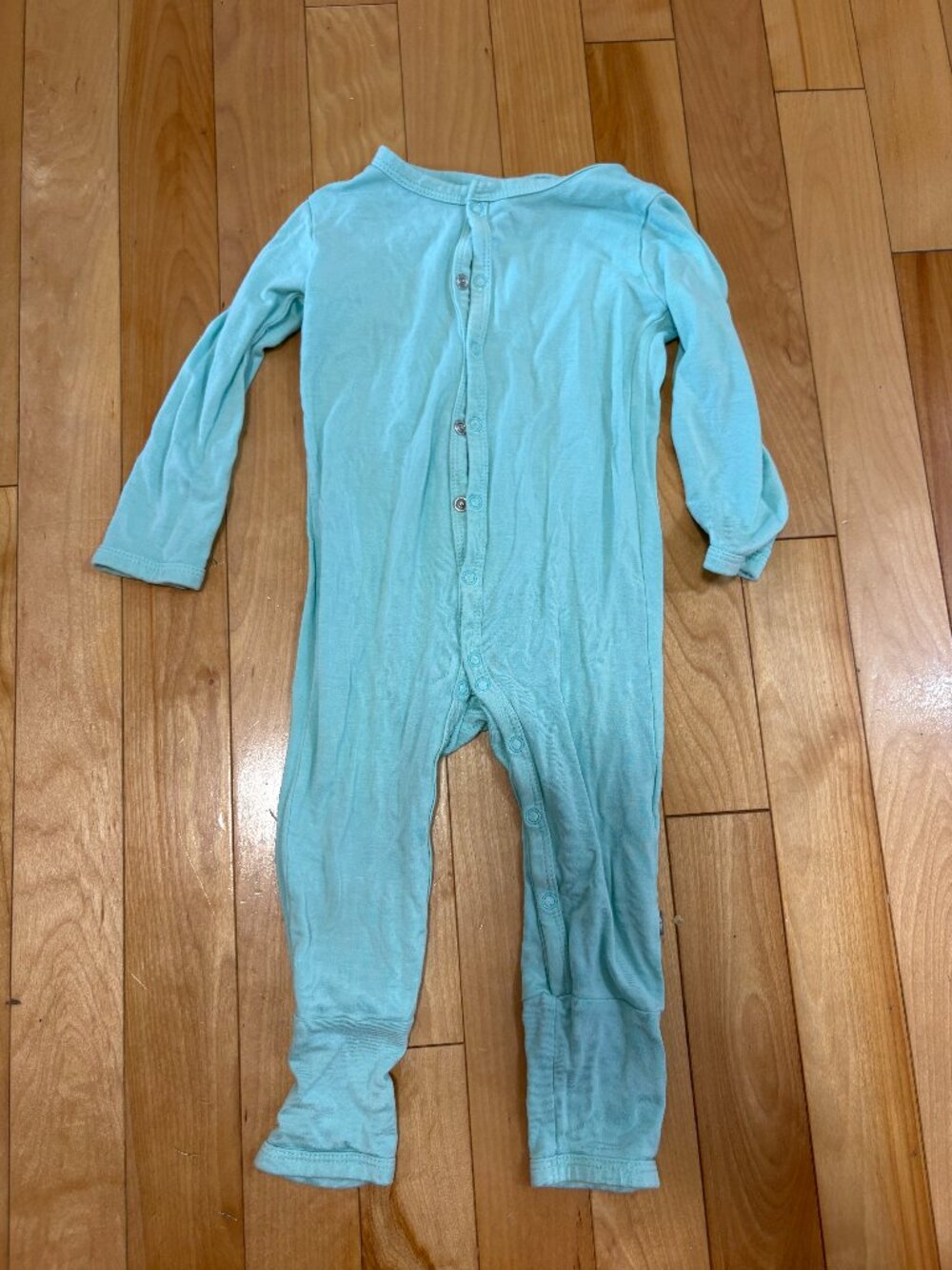 Kyte Baby Robins Egg Blue Bamboo Rayon Jumpsuit Playsuit  12-18 months snaps